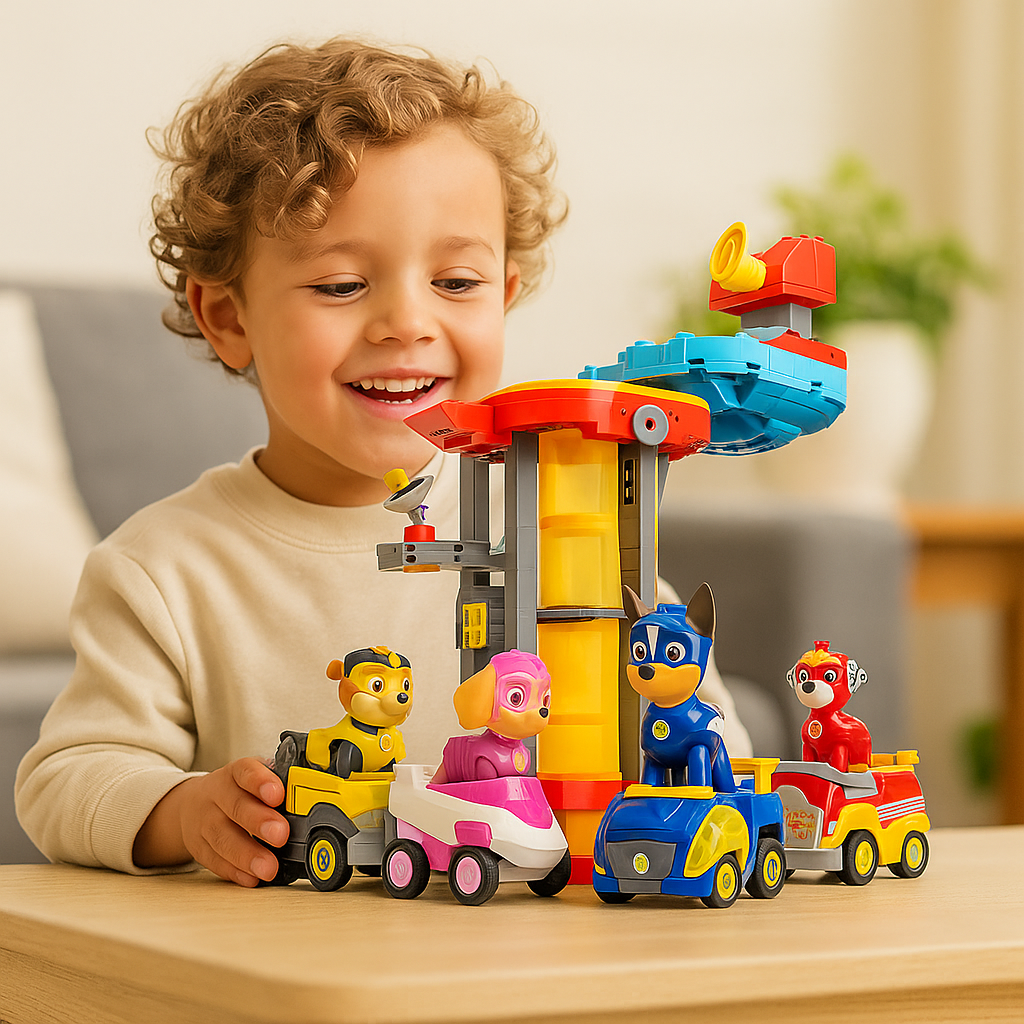 Set de Figuras de Acción con Torre de Control y Vehículos