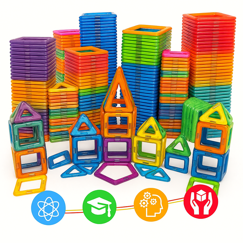 Bloques Magnéticos Educativos para Niños