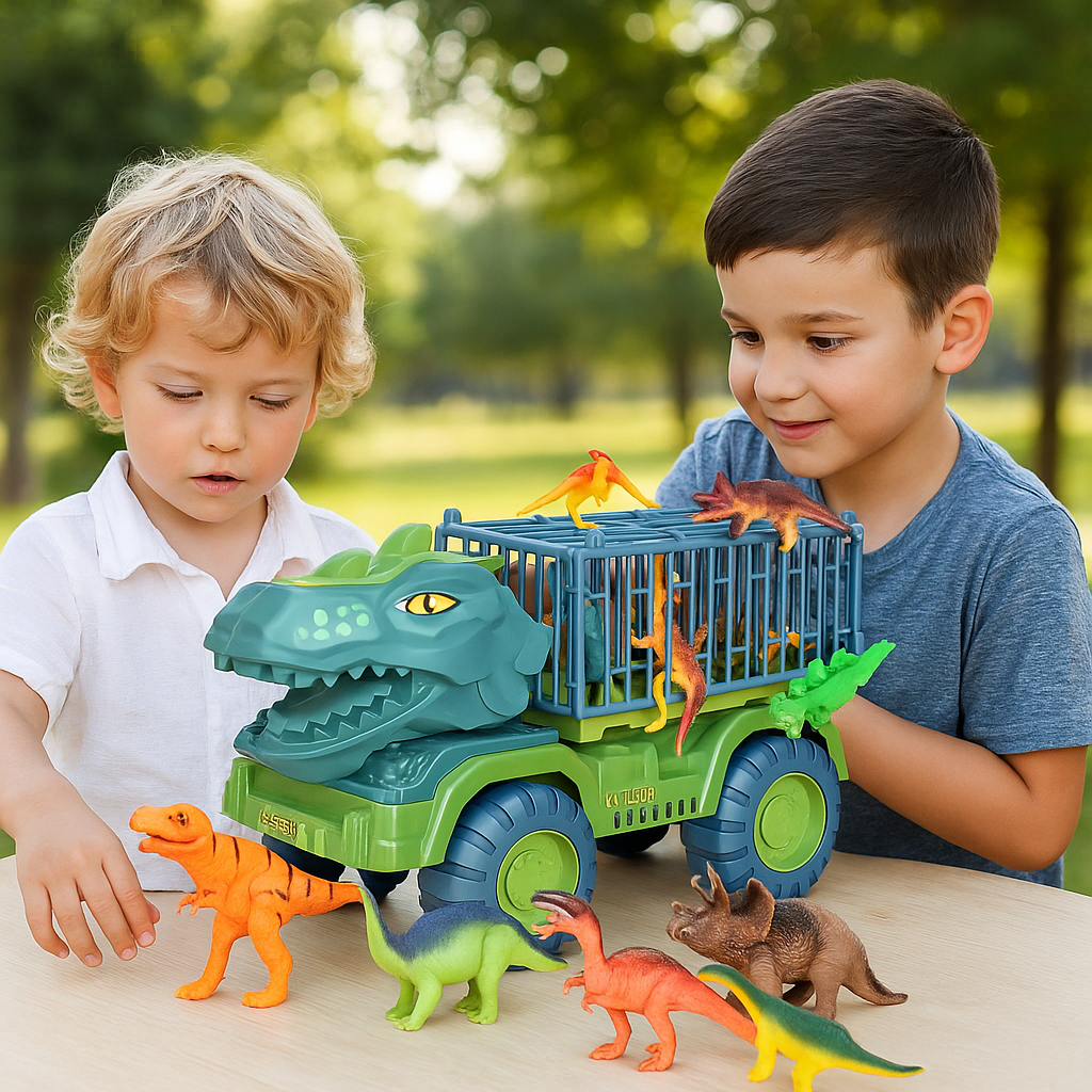 Set de Juego Camión Dinosaurio con Figuras