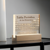 Pantalla Acrílica con Luz y Tabla Periódica