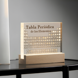 Pantalla Acrílica con Luz y Tabla Periódica