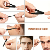 Kit de Cortaúñas Acero Inoxidable con Estuche de Viaje