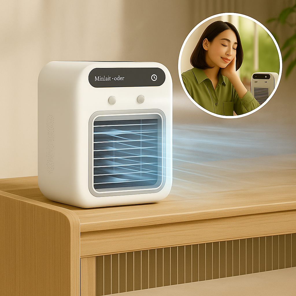 Ventilador Portátil Mini con Enfriamiento por Agua