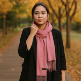 Bufanda de Cachemira Suave para Mujer Invierno