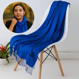 Bufanda de Cachemira Suave para Mujer Invierno