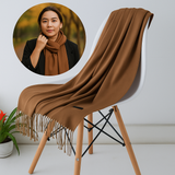 Bufanda de Cachemira Suave para Mujer Invierno