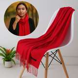 Bufanda de Cachemira Suave para Mujer Invierno