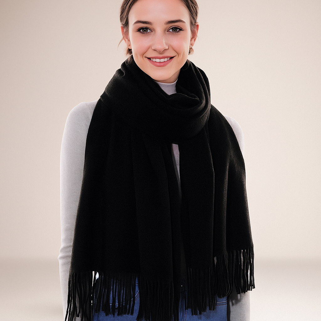 Bufanda de Cachemira Suave para Mujer Invierno