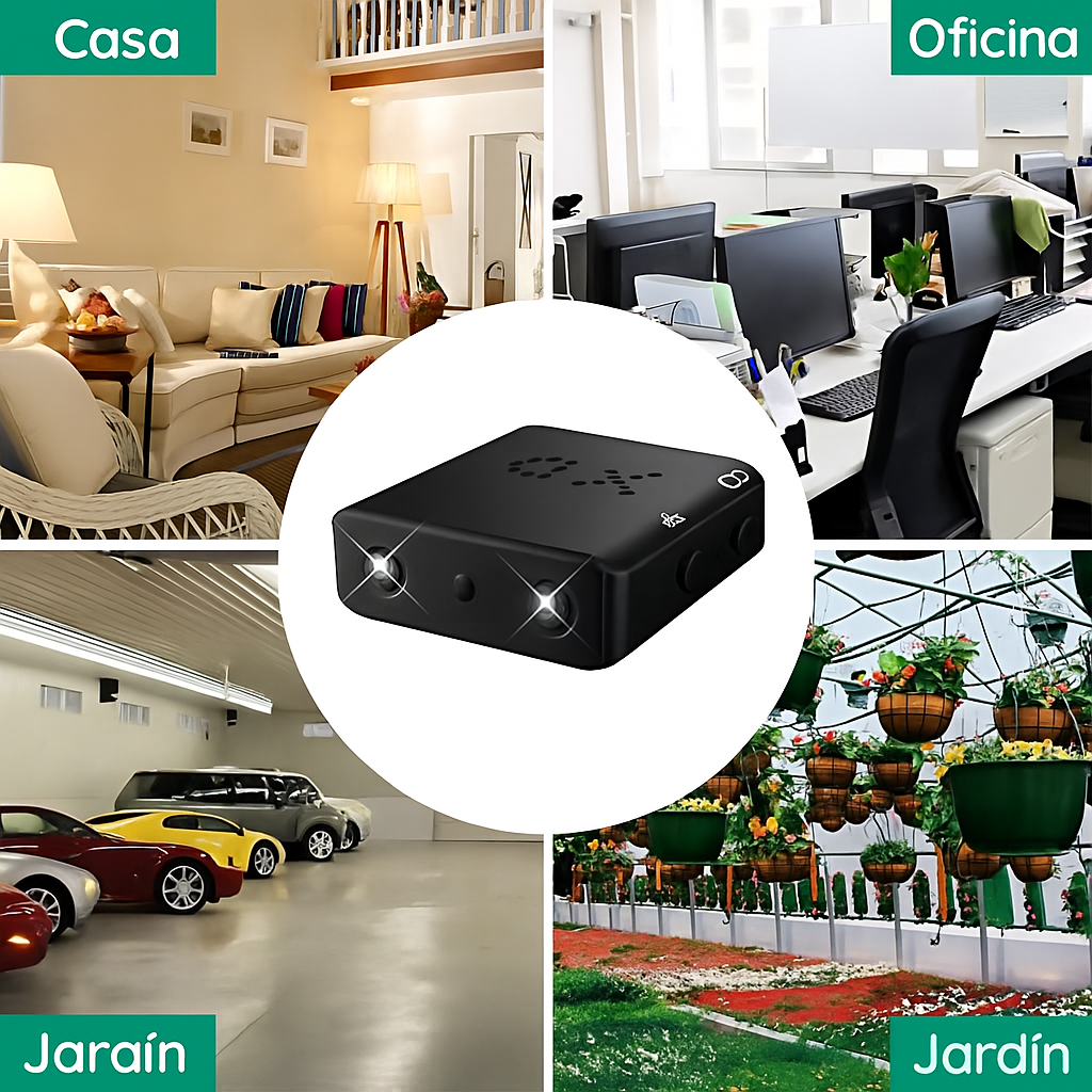 Mini Cámara de Seguridad HD Inalámbrica con Visión Nocturna