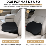 Cojín Viscoelástico Ergonómico para Asiento de Coche
