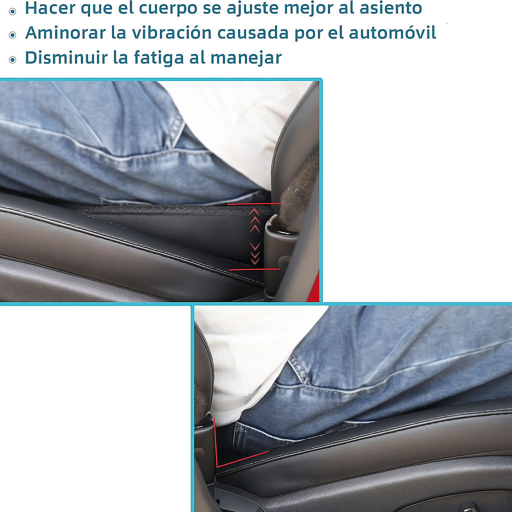 Cojín Viscoelástico Ergonómico para Asiento de Coche