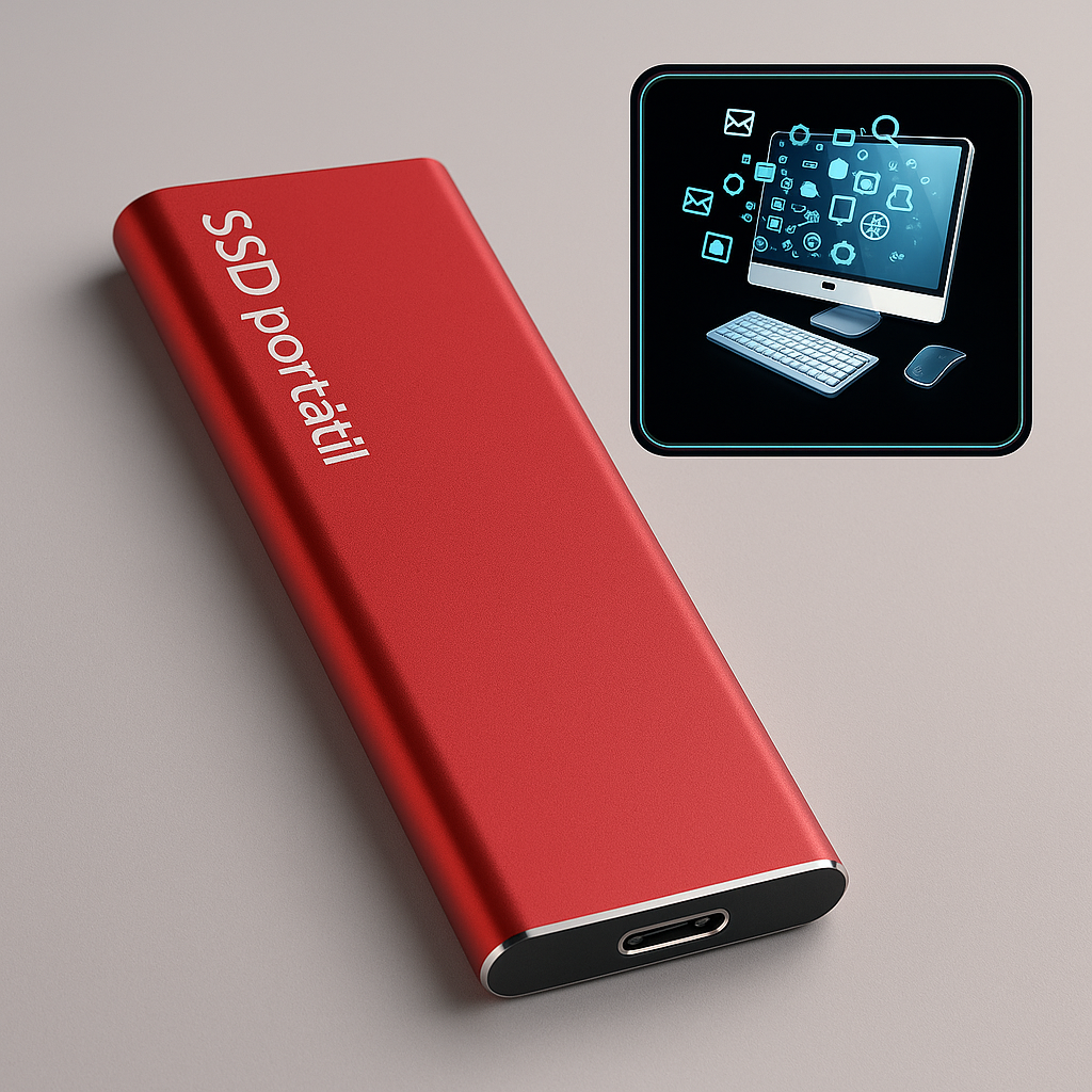 Disco Duro Externo 4TB Ultra Delgado USB-C
