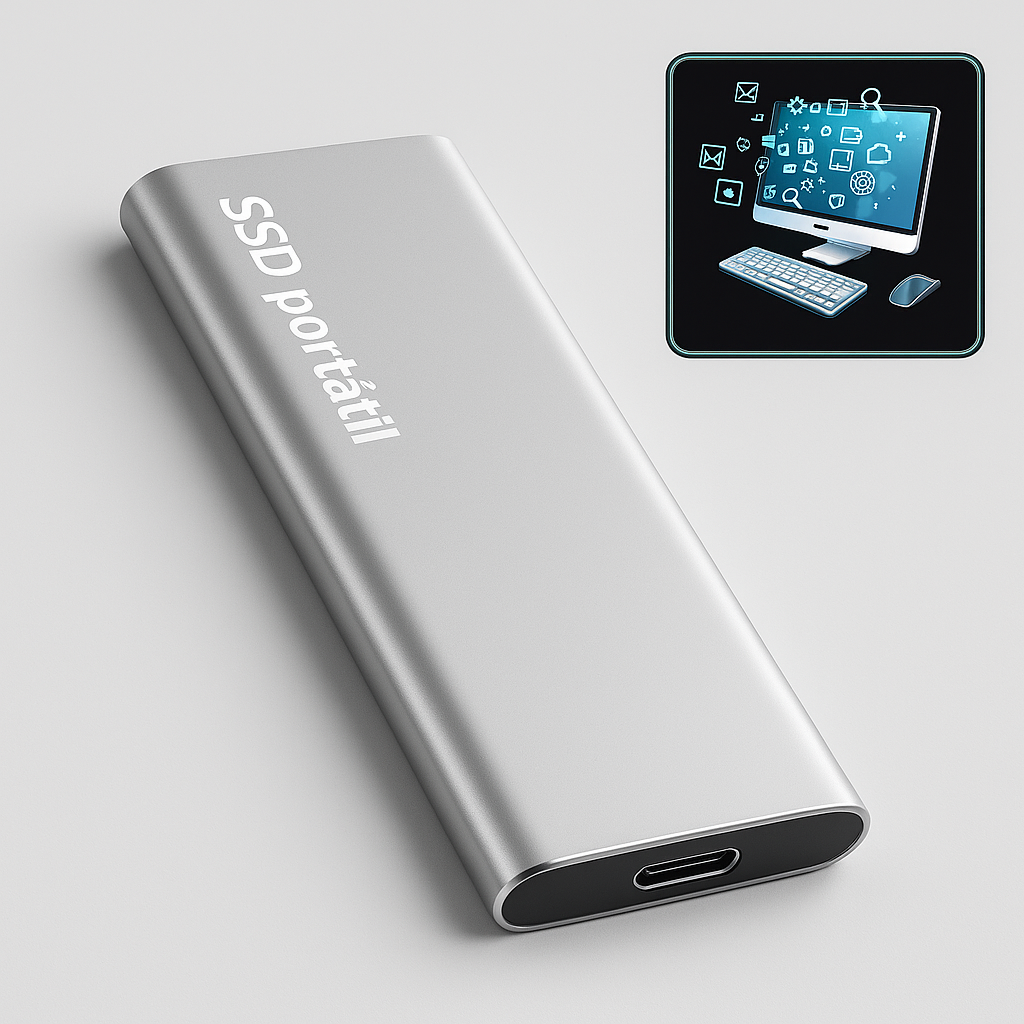 Disco Duro Externo 4TB Ultra Delgado USB-C