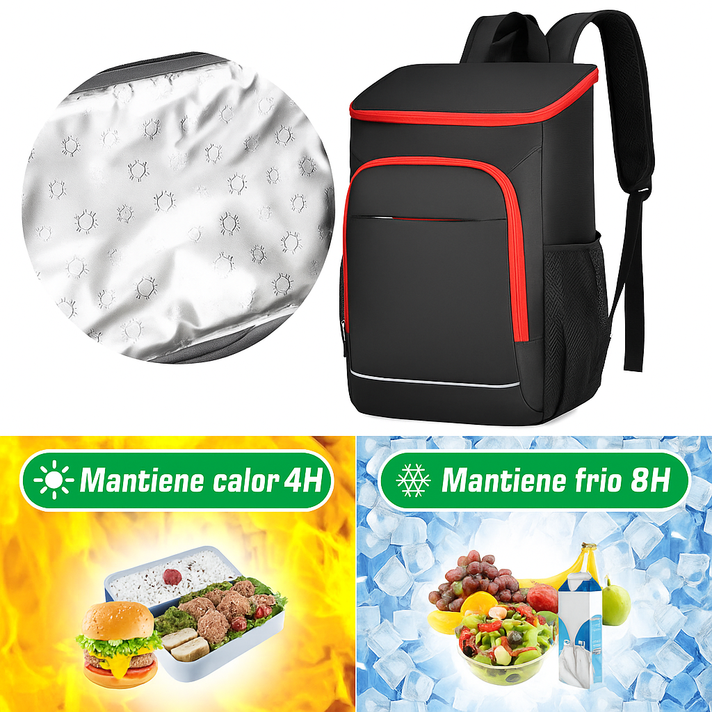 Mochila Térmica 30L Aislada Camping y Picnic