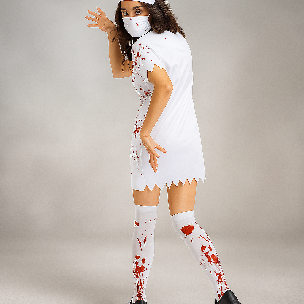 Anita - Disfraz de enfermera espeluznante Halloween