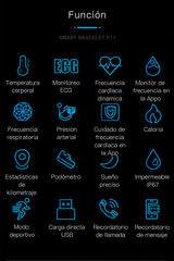 Vyflair | Pulsera Inteligente EKG Presión Arterial Mujer