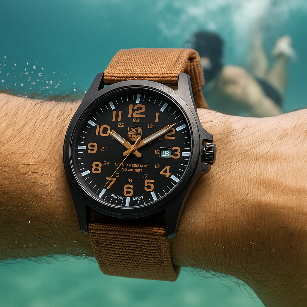 Reloj Militar Hombre Resistente Impermeable 50M
