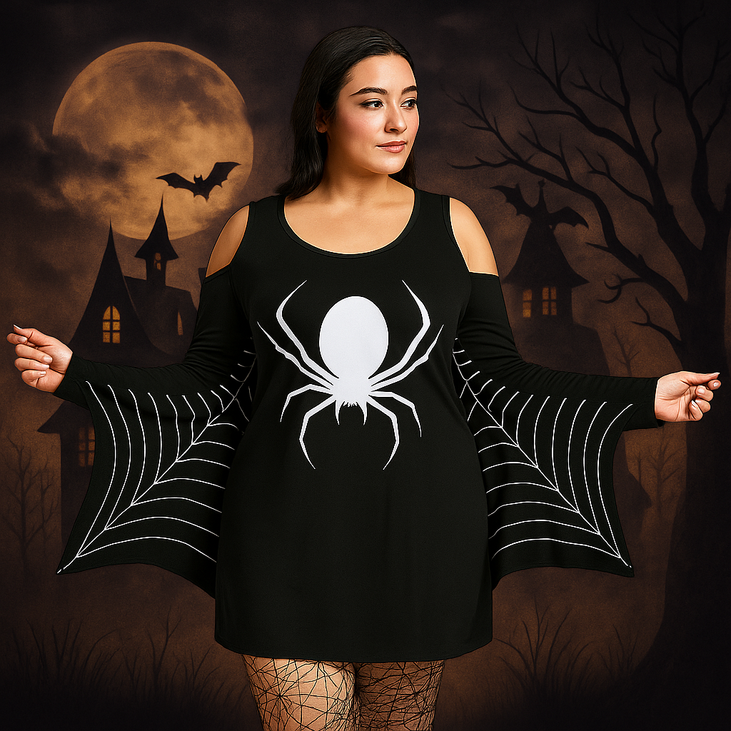 Ropa Mini Gótica Erica - Disfraz Halloween Audaz - Estilo Único