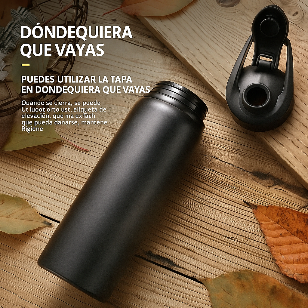 Botella de Agua Irrompible Acero Inoxidable 700ml