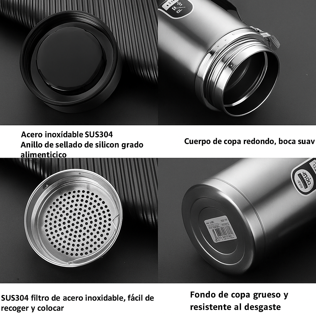 Botella Térmica Inteligente TempraFles LED 1L