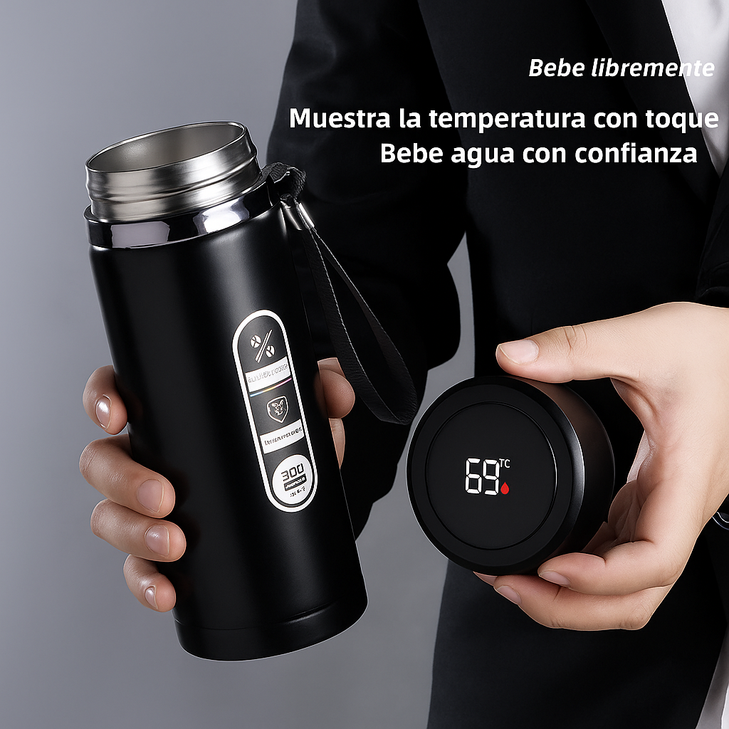 Botella Térmica Inteligente TempraFles LED 1L