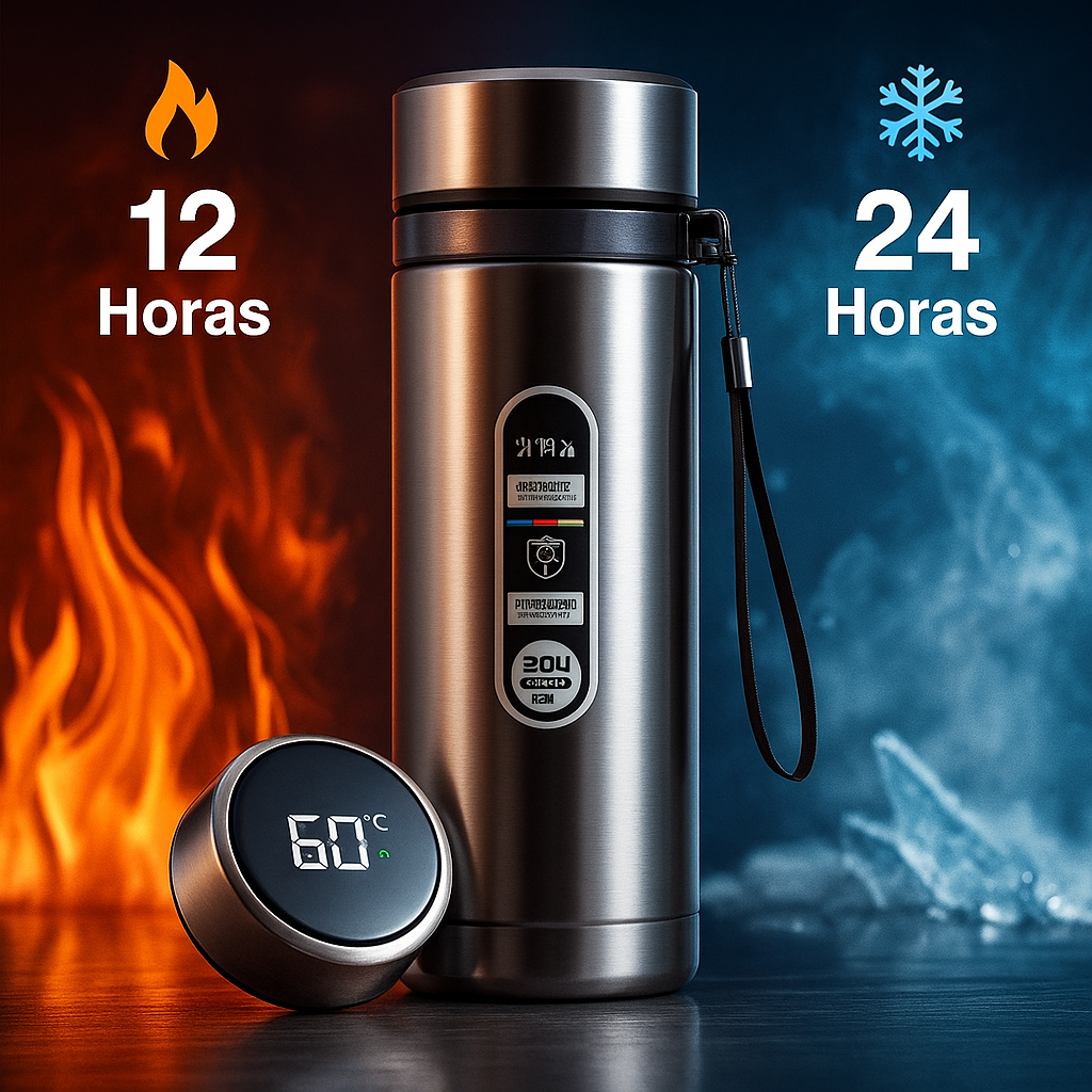Botella Térmica Inteligente TempraFles LED 1L