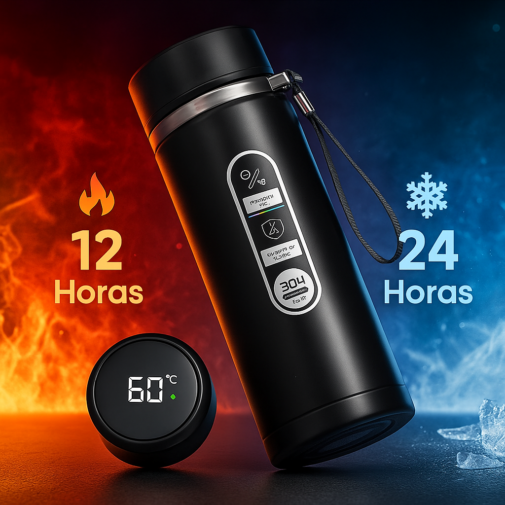 Botella Térmica Inteligente TempraFles LED 1L