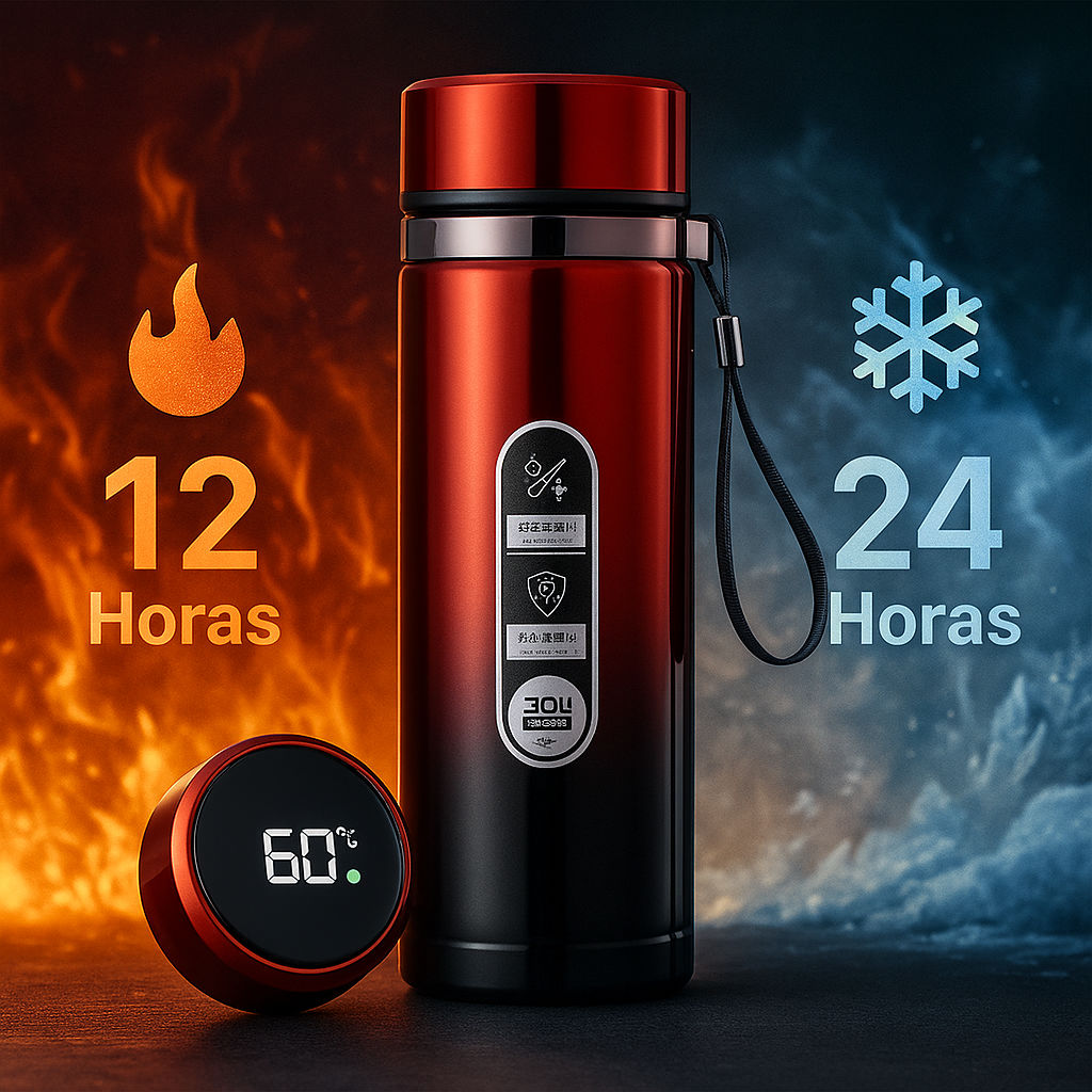 Botella Térmica Inteligente TempraFles LED 1L