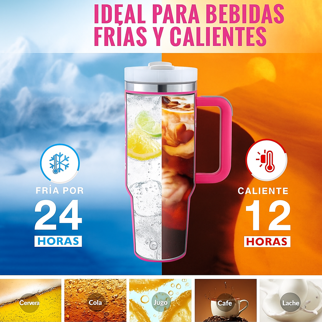 ThermaSip Taza Aislada Acero Inoxidable 40oz