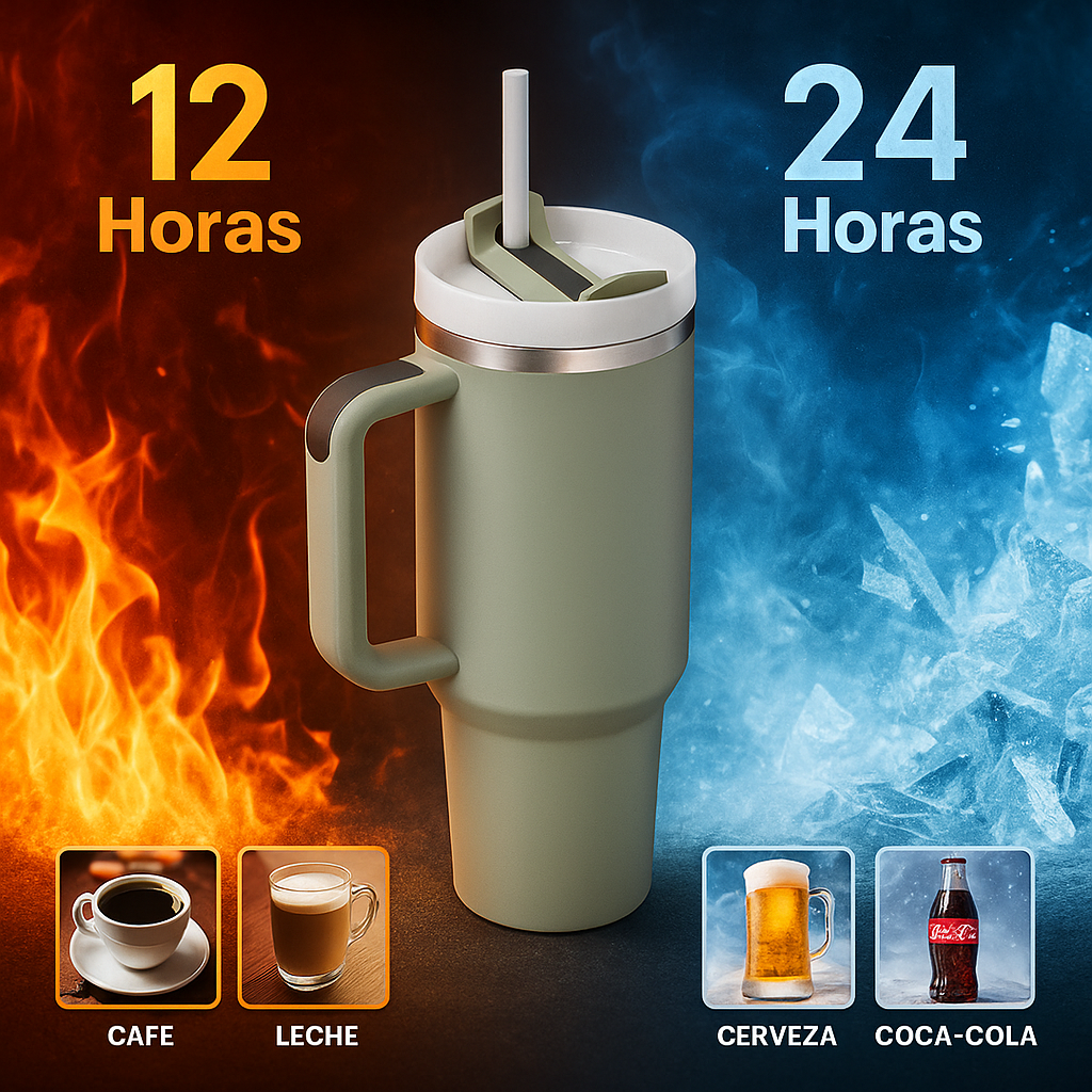 ThermaSip Taza Aislada Acero Inoxidable 40oz