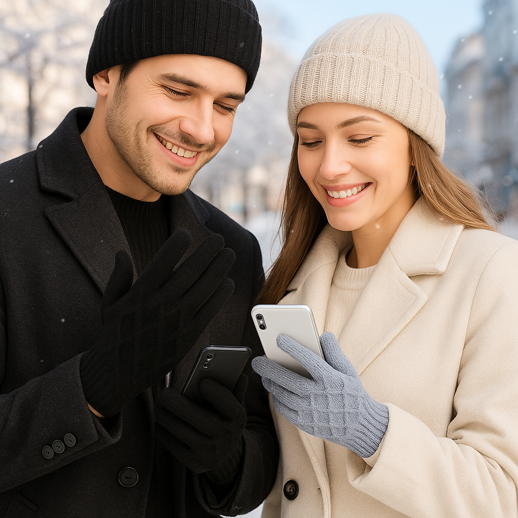 Guantes Táctiles de Invierno Cálidos – Lote de 2 Pares