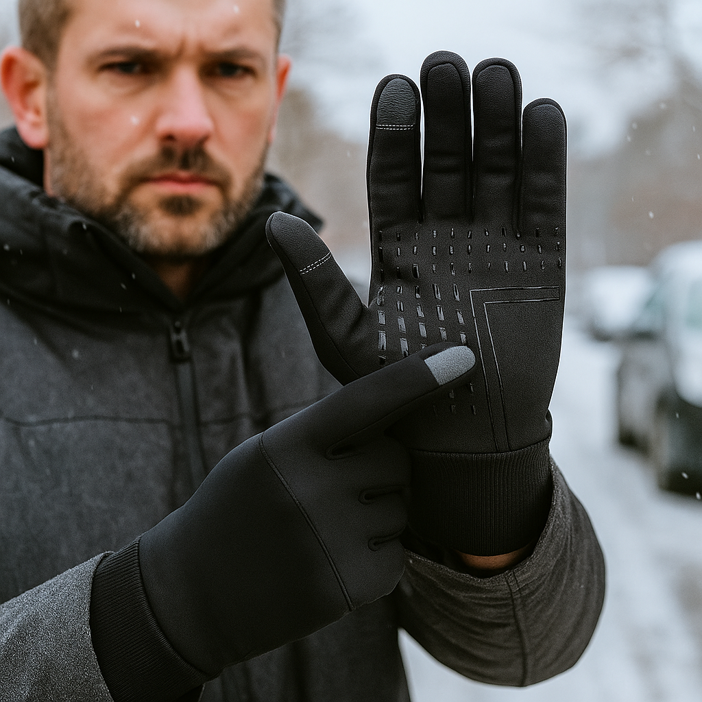 Guantes de Invierno Táctiles ThermaGuard – Impermeables y Cálidos