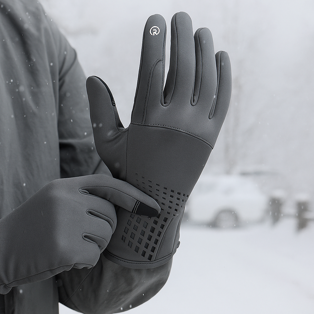 Guantes de Invierno Táctiles ThermaGuard – Impermeables y Cálidos