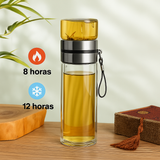 Botella Térmica ClearTherm Vidrio con Filtro de Té 500ml