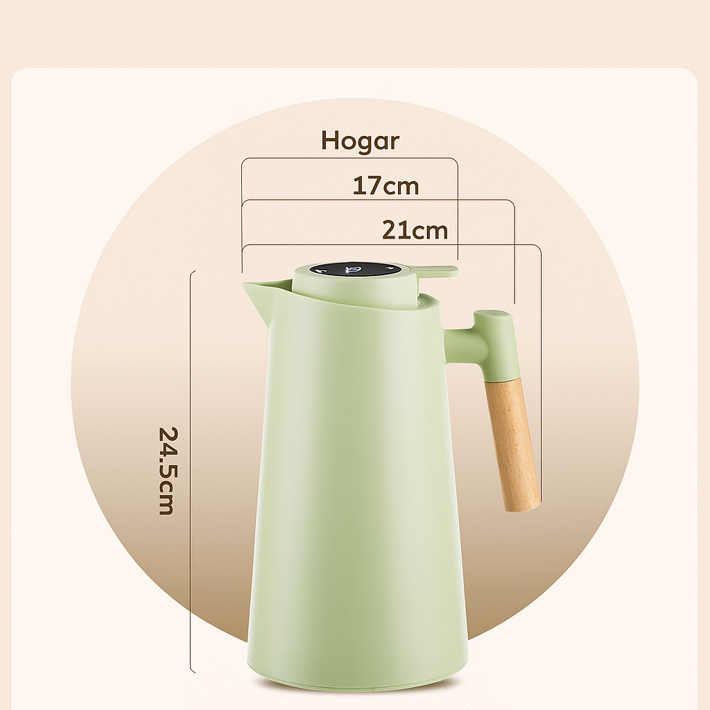 Termo Elegante con Indicador de Temperatura 1L