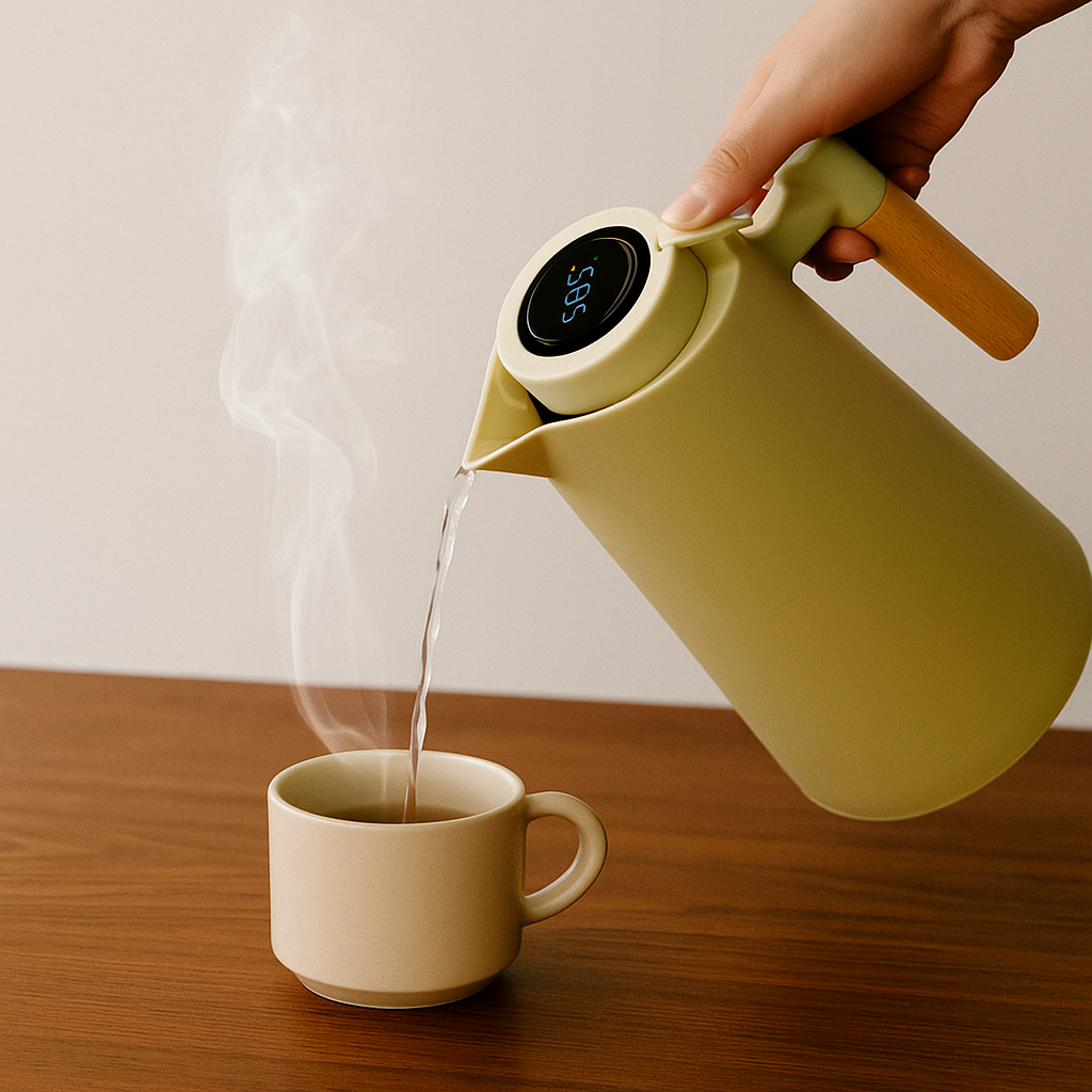 Termo Elegante con Indicador de Temperatura 1L