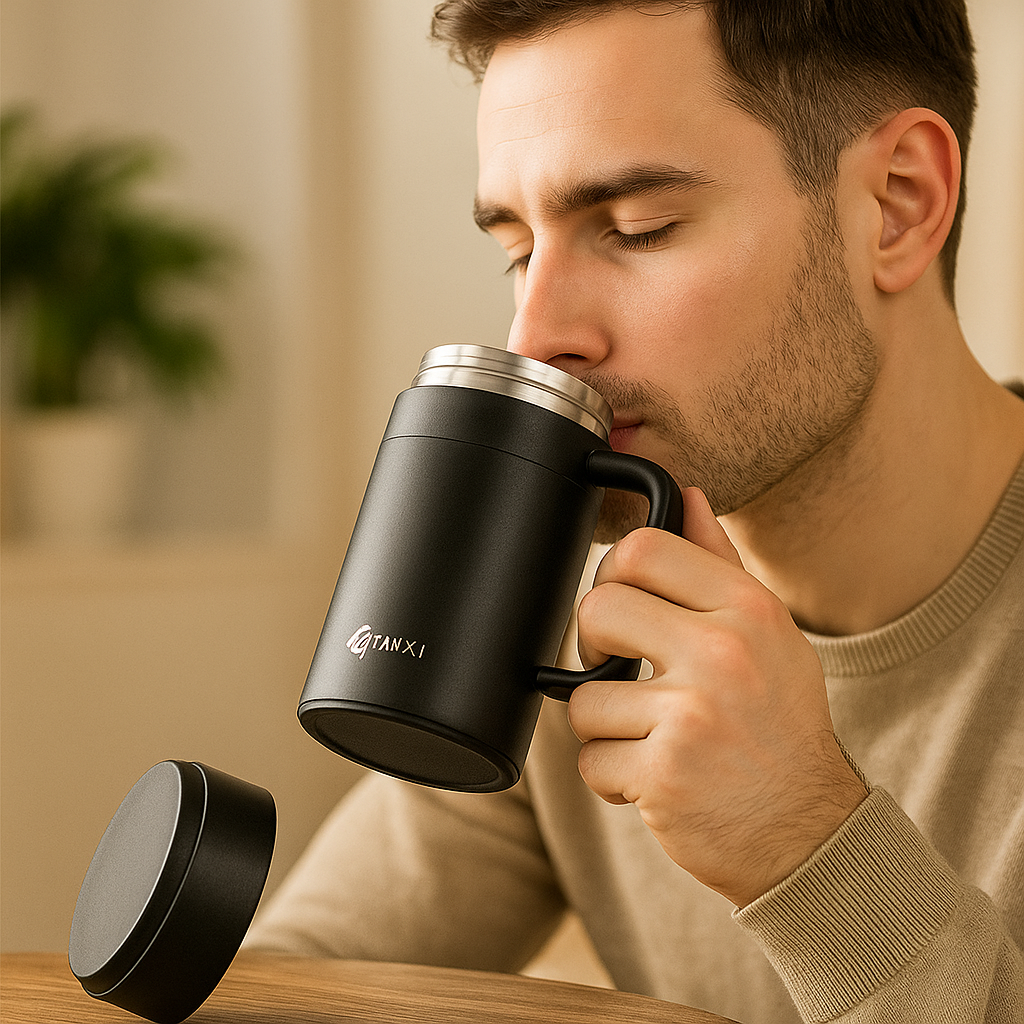 Taza Térmica Acero Inoxidable - Aislamiento Duradero - Estilo Moderno