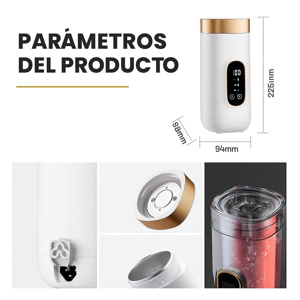 TravelBrew Taza Térmica Eléctrica Portátil 650ml