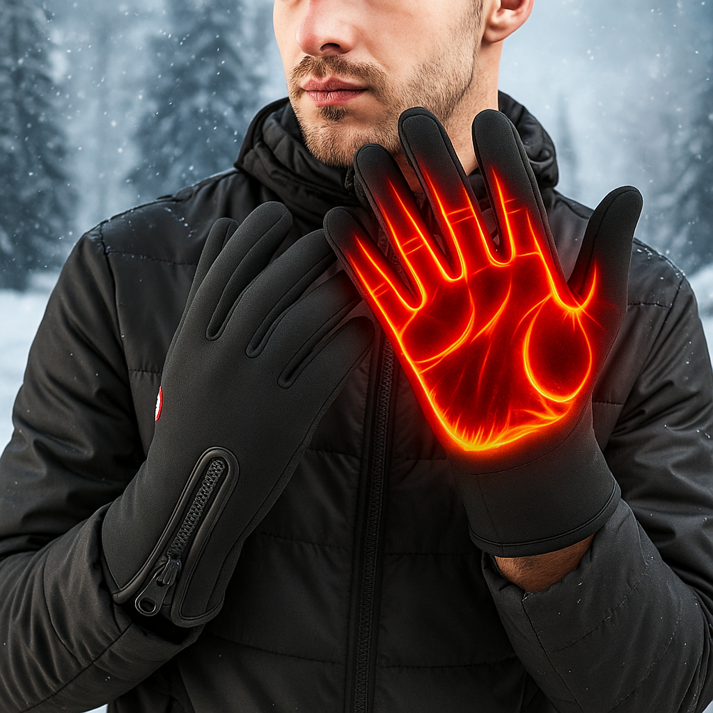 Guantes Calefactables de Invierno – Táctiles e Impermeables