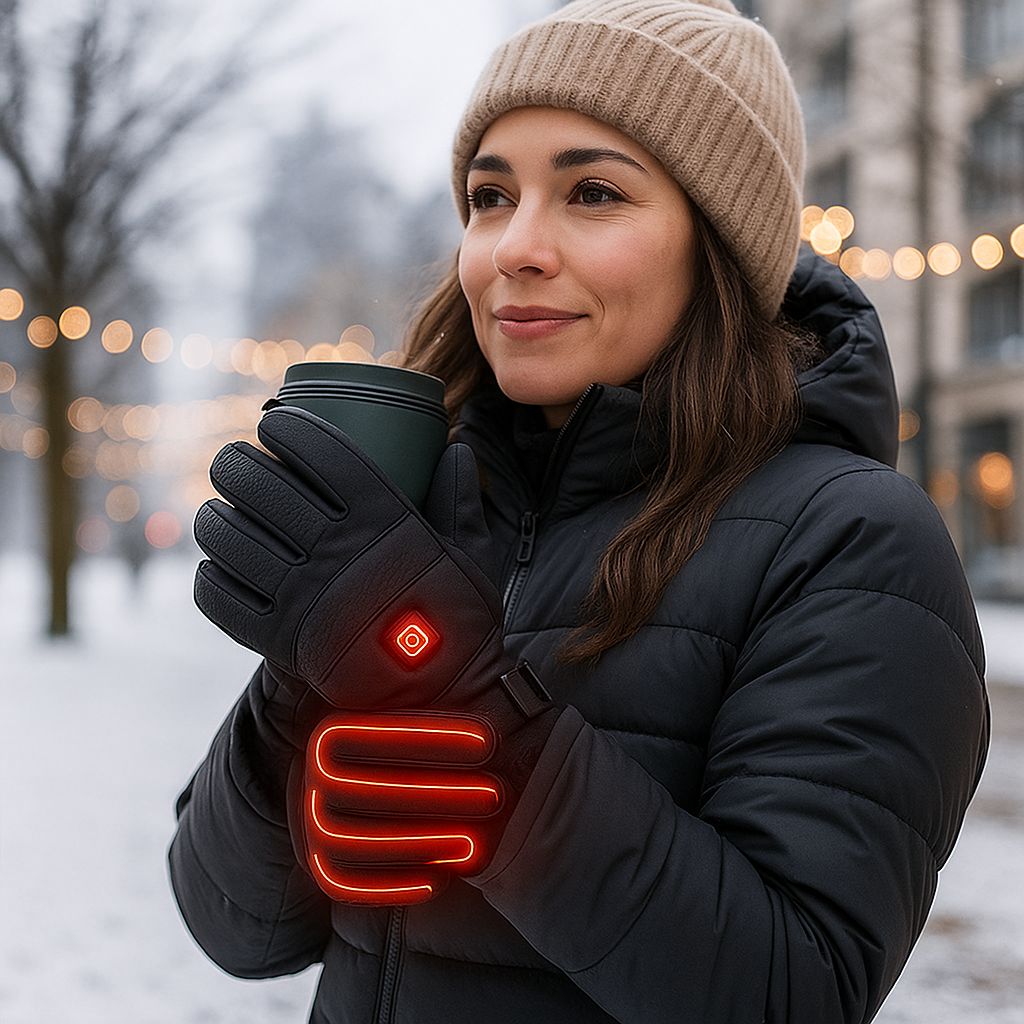Guantes Calentadores Eléctricos de Invierno Táctiles