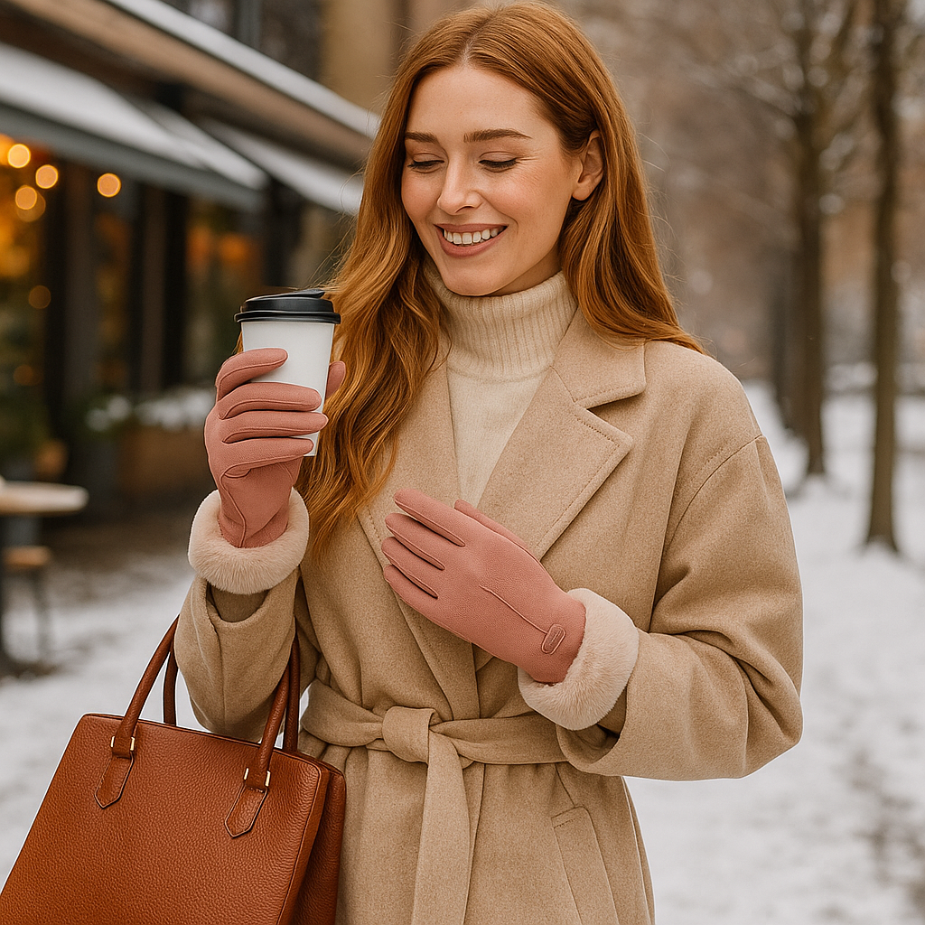 Guantes de Invierno Forrados de Piel – Elegancia & Calidez