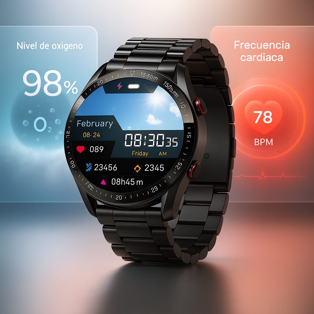 Smartwatch Multifunción con Llamadas y Monitor de Salud