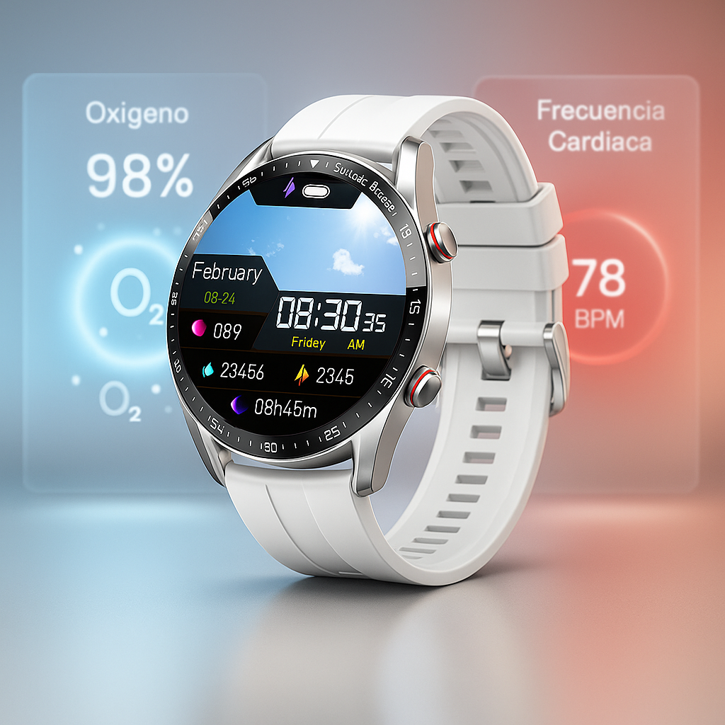 Smartwatch Multifunción con Llamadas y Monitor de Salud