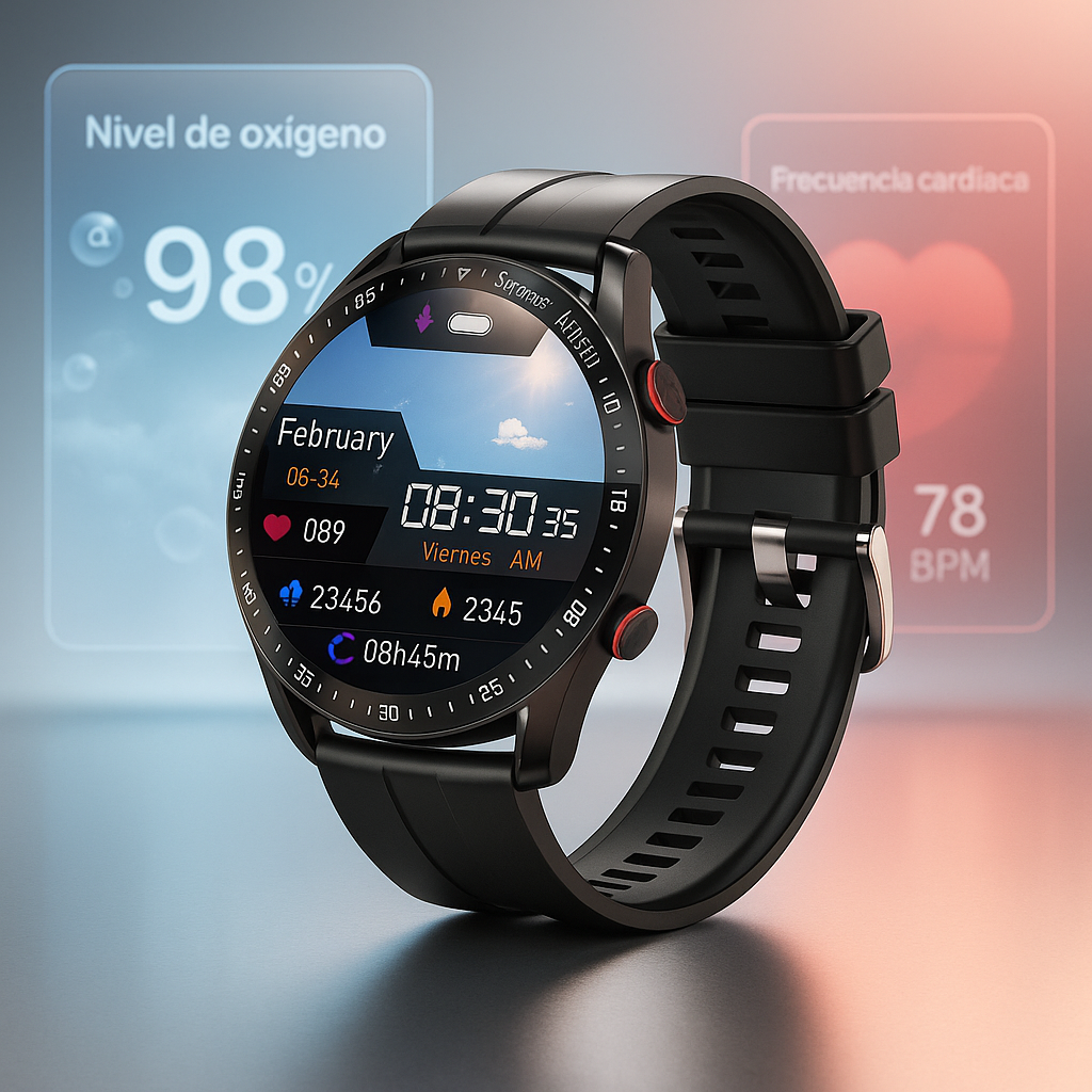 Smartwatch Multifunción con Llamadas y Monitor de Salud