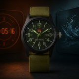 Reloj Militar Analógico Impermeable Estilo Táctico