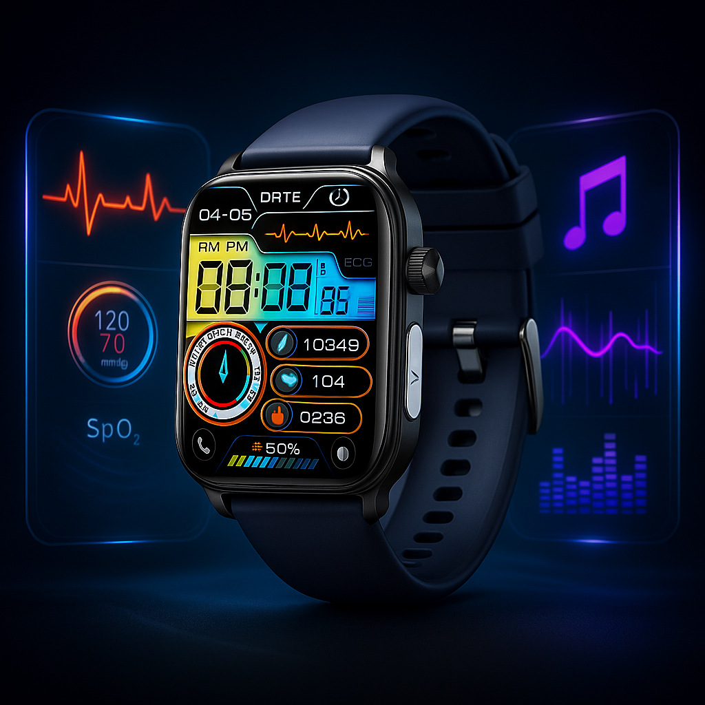 Reloj Inteligente ECG con Monitor de Salud y Notificaciones