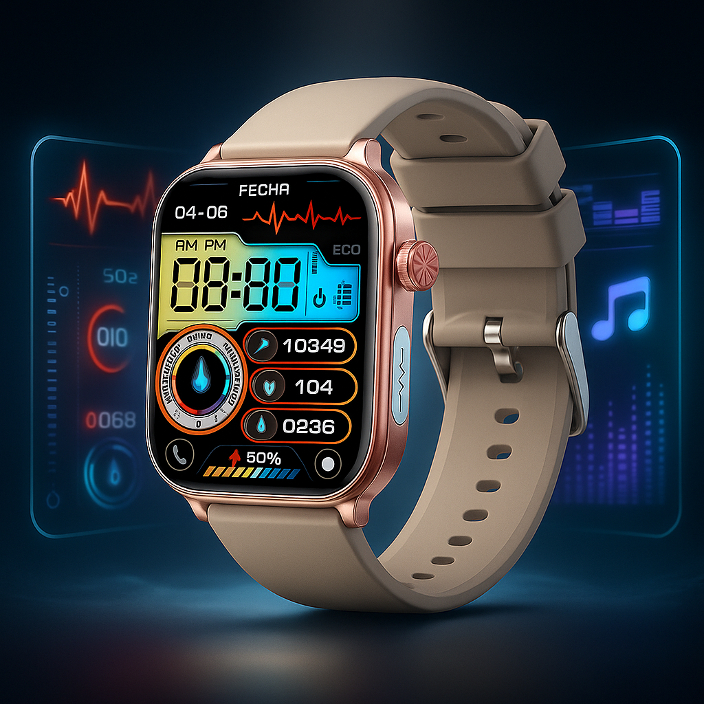 Reloj Inteligente ECG con Monitor de Salud y Notificaciones