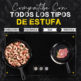 ForgeSet Juego 3 Sartenes Hierro Fundido Profesional