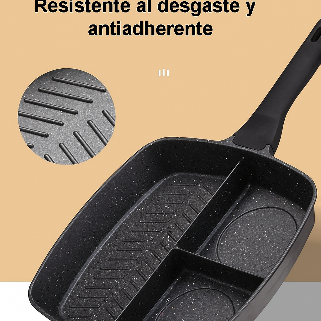 Sartén FusionPan 3 en 1 Antiadherente y Versátil