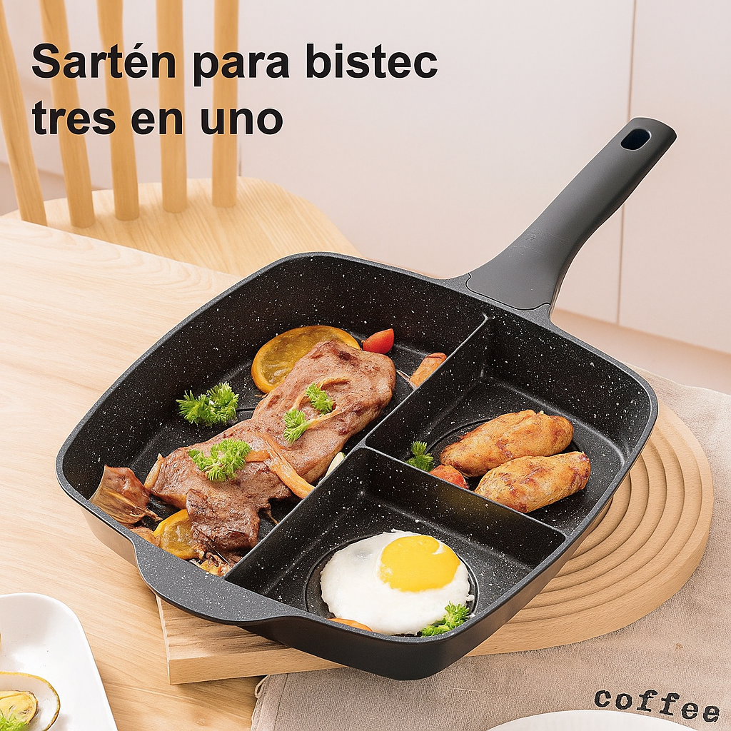 Sartén FusionPan 3 en 1 Antiadherente y Versátil
